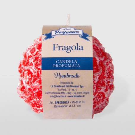 Candela Handmade Sfera di Rose - Fragola